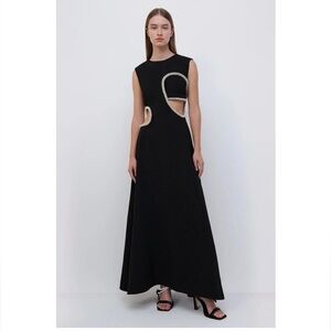 Jonathan Simkhai Giada Embellished Cut-Out Midi Dress